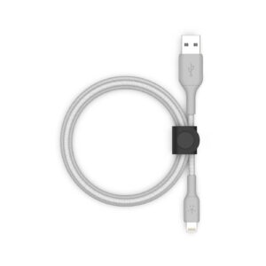 1 Lightning to USB-A Cable + Strap, Silver